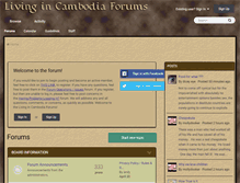 Tablet Screenshot of livingincambodiaforums.com